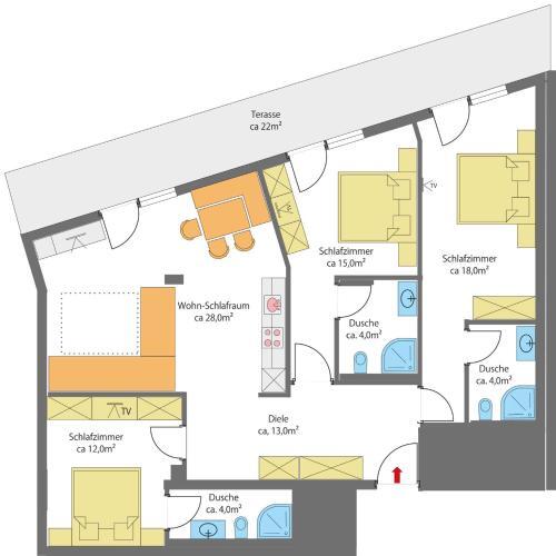 Apartamento Appartement Sporth�tte Fiegl