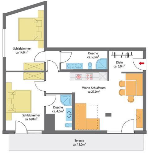 Apartamento Appartement Sporth�tte Fiegl
