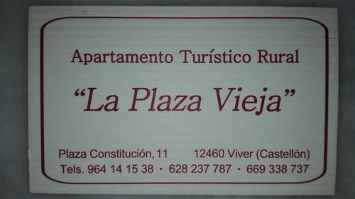 Apartamento Rural La Plaza Vieja