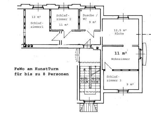 Apartamento Ferienwohnung Am Kunstturm