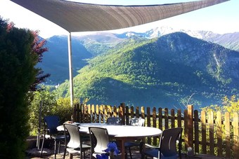 House With 2 Bedrooms In Orus, With Wonderful Mountain View And Enclosed Garden - 10 Km From The Slopes