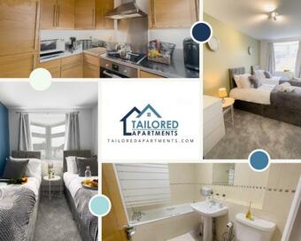 Spacious Contractor Flat For Large Groups - Private Parking By Tailored Apartments