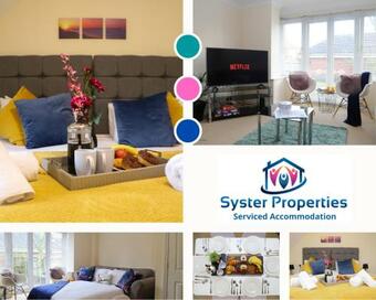 Syster Properties- Leicester Large 3 Double Bedroom Home