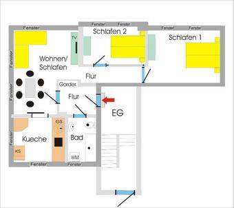 Apartamento 3-zi-fewo 72qm Direkt An Landesgartenschau 2015
