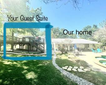 Apartamento Getaway Oasis W/huge Deck + Pool/spa - Lake Conroe