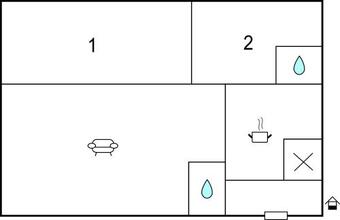 Beautiful Home In L�nneberga W/ 2 Bedrooms