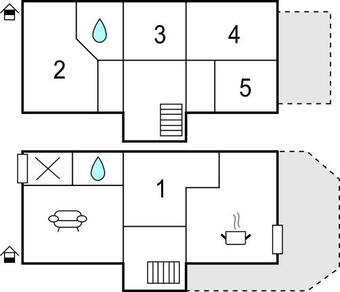 Amazing Home In Str�ngn�s With Sauna, Wifi And 5 Bedrooms