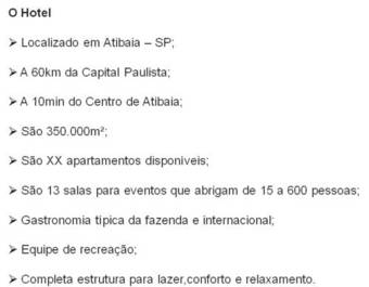 Hotel H�pica Atibaia